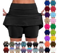 SDERG Tennis Skirt with Shorts and Pockets, High Waisted Women's Tennis Skirts Lightweight Athletic Workout Golf Yoga Skorts Shorts Womens Quick Dry Sports Shorts Running Skirts 2024