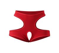 SDERG Women Sexy Underwear Thongs for Women Red Crotchless Knickers Ladies Lace Thongs Size 16 Knickers Bundle Secrets Thong Leak Proof Pants Women Urine Washable Sheer Nylon Panties