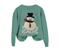 SDERG Womens Christmas Jumpers and T Shirts Christmas Jumper Patterns His and Her Christmas Jumpers Xmas Top for Women UK Christmas Jumpers 2022 Women Christmas Jumper Black Tala Christmas