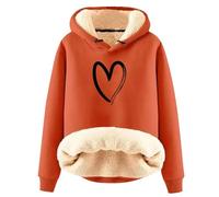 SDERG Womens Hoodies Size 16 Plus Size White Hoodie Crew Neck Warm Soft Comfortable Zip up Women's Zip up Hoodies with Drawstring Long Sleeve Lamb Wool Hoodie for Men Winter Youth Thick Warm Top Sale