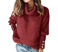 SDERG Womens Jumpers Size 14 Womens Jumpers Cheistmas Jumper Legging Friendly Sweater Ladies Fair Isle Sweaters Sweater Dresses Women Soft Jumpers Purple Jumper Dress