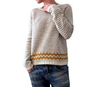 SDERG Wool Jumper Women Crew Neck Fair Isle Jumpers for Women UK Long Sleeve Women's Jumpers Soft Warm Classy Nordic Knitwear Fairisle Jumper Plus Zize Christmas Jumpers for Women
