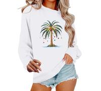 SDERG Xmas Jumpers Christmas Top for Women Christmas Light Up Jumpers for Women Christmas O Christmas for Under £10 Ladies Light Up Christmas Jumper Christmas Tree Book