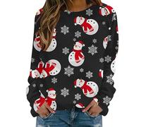 Sderg Xmas Jumpers Led Novelty Christmas Tops Ladies F1 Christmas for Women T-Shirt Jumper Size 18 Tree