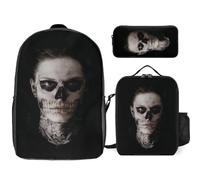 SdetYuia 3 Pack Casual Lightweight Canvas Bag, Evan Actor Peters Backpack Daypack Travel Outdoor Daypack