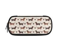 SdetYuia Black French Bulldog Print Pencil Case Box, Big Capacity Pen Pouch Bag Pencil Holder for Preschool Kindergarten Elementary Middle School Student