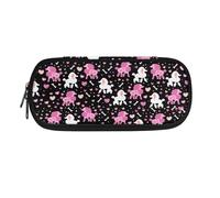 SdetYuia Black French Bulldog Print Pencil Case Box, Big Capacity Pen Pouch Bag Pencil Holder for Preschool Kindergarten Elementary Middle School Student