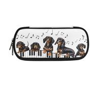 SdetYuia Black French Bulldog Print Pencil Case Box, Big Capacity Pen Pouch Bag Pencil Holder for Preschool Kindergarten Elementary Middle School Student