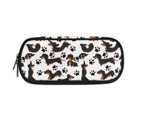 SdetYuia Black French Bulldog Print Pencil Case Box, Big Capacity Pen Pouch Bag Pencil Holder for Preschool Kindergarten Elementary Middle School Student
