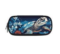 SdetYuia Black Pug Print Pencil Case, Pen Pouch Box Stationery Bag Pouch for Preschool Kindergarten Elementary Middle School, Pack of 1