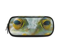 SdetYuia Black Pug Print Pencil Case, Pen Pouch Box Stationery Bag Pouch for Preschool Kindergarten Elementary Middle School, Pack of 1