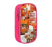 SdetYuia Cute Pattern Canvas Pencil Case Zipper The Amazing Anime World of Gumball Pattern Pen Box Makeup Bags Kawaii Cartoon Stationery Bag for School Work Office One Size Fits All