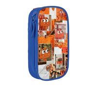 SdetYuia Cute Pattern Canvas Pencil Case Zipper The Amazing Anime World of Gumball Pattern Pen Box Makeup Bags Kawaii Cartoon Stationery Bag for School Work Office One Size Fits All