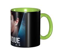 SdetYuia Enrique Music Iglesias Singer Ceramic Coffee Mug Novelty 12 Oz Cups for Gift for Men, Boys, Girls, Office Or Home Use Black
