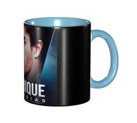 SdetYuia Enrique Music Iglesias Singer Ceramic Coffee Mug Novelty 12 Oz Cups for Gift for Men, Boys, Girls, Office Or Home Use Black