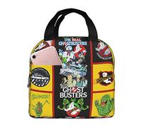 SdetYuia Lunch Bag Cartoon for Men/Women, Ghostbuster Insulated Reusable Lunch Box Leakproof Cooler Tote Bag Freezable for Office Work Picnic Beach