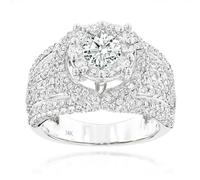 SDEWFFWSA Hip Hop Style Trendy Men Women Rings Copper Ring Iced Out Bling Pave Cubic Zirconia Geometry Ring Charms-12-s4