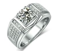 SDEWFFWSA Hip Hop Style Trendy Men Women Rings Copper Ring Iced Out Bling Pave Cubic Zirconia Geometry Ring Charms-12-s1