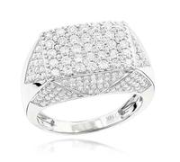 SDEWFFWSA Hip Hop Style Trendy Men Women Rings Copper Ring Iced Out Bling Pave Cubic Zirconia Geometry Ring Charms-12-s6