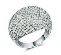 SDEWFFWSA Hip Hop Style Trendy Men Women Rings Copper Ring Iced Out Bling Pave Cubic Zirconia Geometry Ring Charms-12-s7