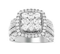 SDEWFFWSA Hip Hop Style Trendy Men Women Rings Copper Ring Iced Out Bling Pave Cubic Zirconia Geometry Ring Charms-12-s11