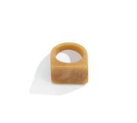 SDEWFFWSA Women's Colorful Acrylic Plain Band Ring, Geometric Square Wide Resin Finger Ring