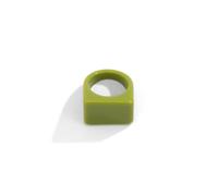 SDEWFFWSA Women's Colorful Acrylic Plain Band Ring, Geometric Square Wide Resin Finger Ring