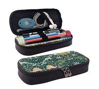 SDFCUMDM Cute Dinosaur Print Leather Pencil Case Cosmetic Makeup Brush Storage Bag for Girls Women Teenagers