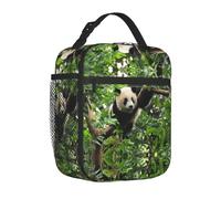 SDFCUMDM Panda Tree Print Lunch Bag Activities Keep Food Hot/Cold for Hours