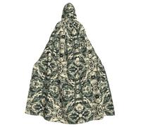 SDFHU Army Digital Camouflage Print Halloween Hooded Cloak Unisex Vibrant Adult Medieval Renaissance Festivals Cosplay