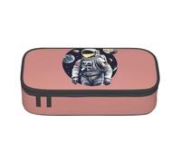 SDFHU Astronaut on The Moon 1 Print Multifunctional Pencil Case Stationery Storage Bag Supplies Cosmetic Items Adults