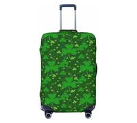 SDFHU background st patrick's day glitter Print Suitcase Covers Personalized Luggage Protector Elastic Washable Travel Gear Cover, Black, S