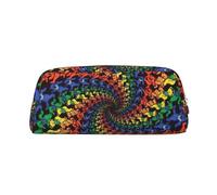 SDFHU Bear Dancing Tie Dye Print Adults Pencil Bag Versatile Pencil Case Zipper Multifunctional Zipper Pencil Case