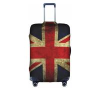 Sdfhu British Flag Print Unique Travel Luggage Cover Washable Anti Scratch Suitcase Protector for Vacation, White, S