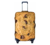 Sdfhu Chocolate Cookie Print Unique Travel Luggage Cover Washable Anti Scratch Suitcase Protector for Vacation, White, XL