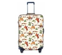 Sdfhu Cowboy Ride Horse Print Unique Travel Luggage Cover Washable Anti Scratch Suitcase Protector for Vacation, White, S