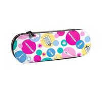 SDFHU Cute Nurse Print Leather Pencil Case – Versatile Leather Pen Holder Pencil Pouch Travel Everyday Use