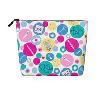 SDFHU Cute Nurse Print Toiletry Pouch for Women Single-layer Makeup Bag Travel Essentials Cosmetic Zippered, Black, One Size