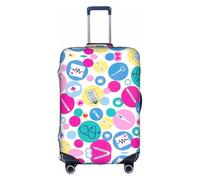 Sdfhu Cute Nurse Print Unique Travel Luggage Cover Washable Anti Scratch Suitcase Protector for Vacation, White, S