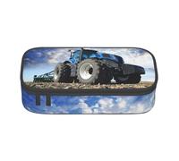 SDFHU Farm Tractor Print Multifunctional Pencil Case Stationery Storage Bag Supplies Cosmetic Items Adults