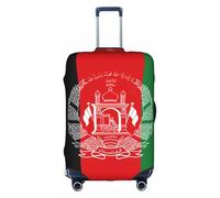Sdfhu Flag of Afghanistan Print Unique Travel Luggage Cover Washable Anti Scratch Suitcase Protector for Vacation, White, L