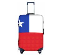 Sdfhu Flag of Chile Print Unique Travel Luggage Cover Washable Anti Scratch Suitcase Protector for Vacation, White, XL