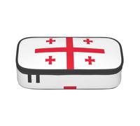 SDFHU Flag of Georgia Print Multifunctional Pencil Case Stationery Storage Bag Supplies Cosmetic Items Adults