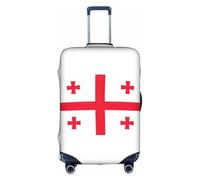 Sdfhu Flag of Georgia Print Unique Travel Luggage Cover Washable Anti Scratch Suitcase Protector for Vacation, White, XL