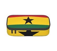 SDFHU Flag of Ghana Print Multifunctional Pencil Case Stationery Storage Bag Supplies Cosmetic Items Adults