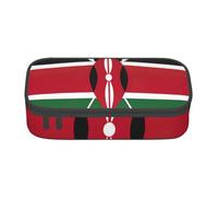 SDFHU Flag of Kenya Print Multifunctional Pencil Case Stationery Storage Bag Supplies Cosmetic Items Adults