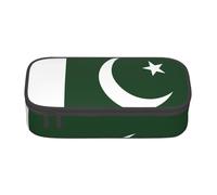 SDFHU Flag of Pakistan Print Multifunctional Pencil Case Stationery Storage Bag Supplies Cosmetic Items Adults