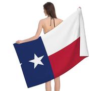 SDFHU Flag of Texas Print Pool Bath Towel 52 x 32 in Ultra Soft Bath Towel Large Oversized Beach Towel