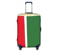 Sdfhu Flag of the Chechen Republic Print Unique Travel Luggage Cover Washable Anti Scratch Suitcase Protector for Vacation, White, L