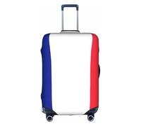 Sdfhu French flag Print Unique Travel Luggage Cover Washable Anti Scratch Suitcase Protector for Vacation, White, XL